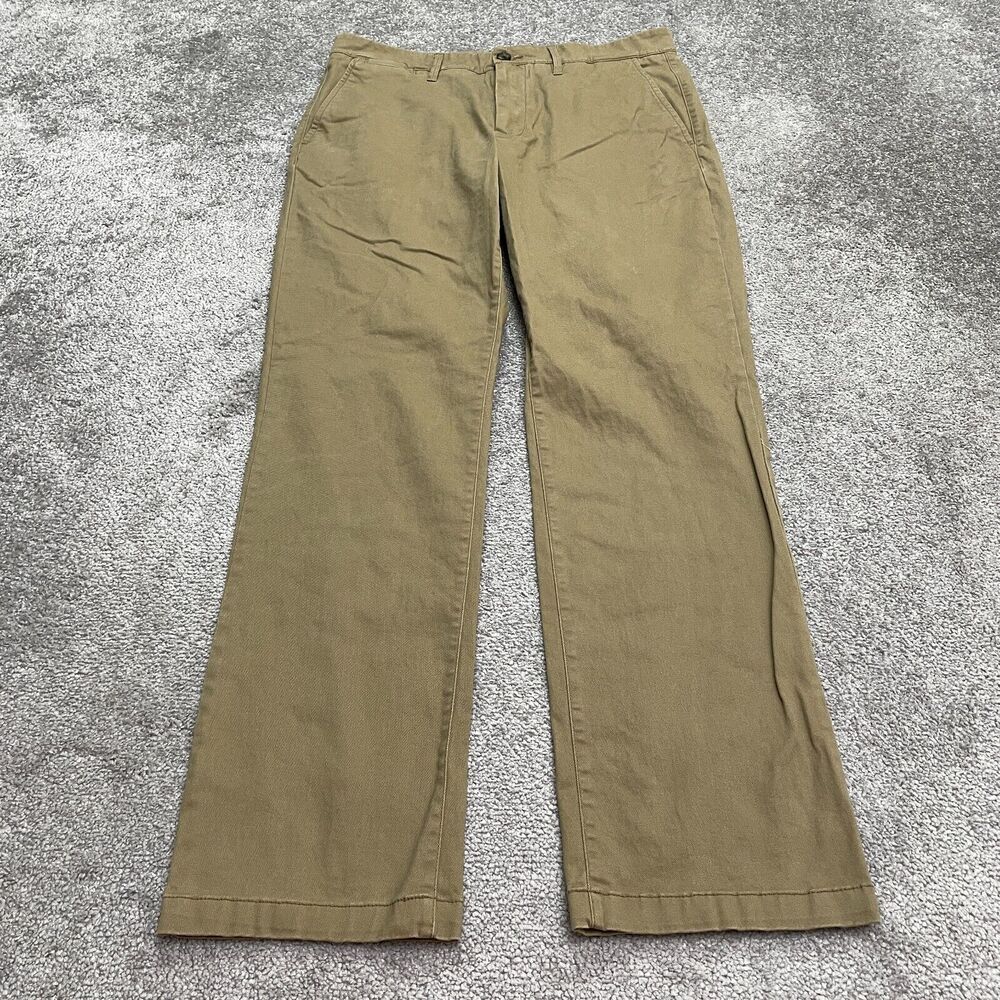 Goodfellow & Co The Every Wear Chino Pants Mens 32x32 Brown Straight Leg Stretch